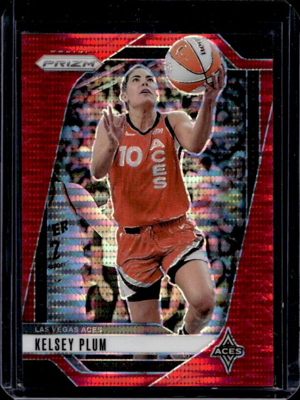 Kelsey Plum 2024 Prizm WNBA #77 Red Pulsar /299 RAW