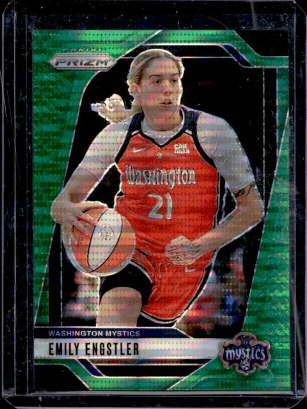 Emily Engstler 2024 Prizm WNBA #67 Green Pulsar /25 RAW