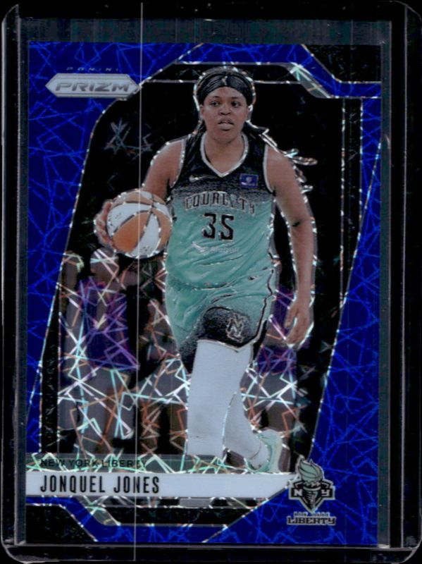 Jonquel Jones 2024 Prizm WNBA #14 Blue Velocity RAW