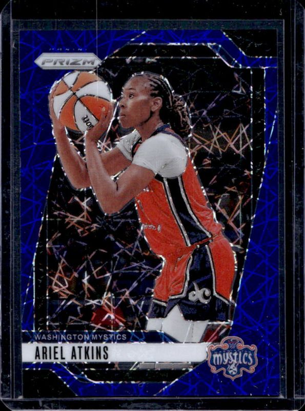 Ariel Atkins 2024 Prizm WNBA #56 Blue Velocity RAW