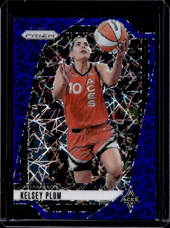 Kelsey Plum 2024 Prizm WNBA #77 Blue Velocity RAW