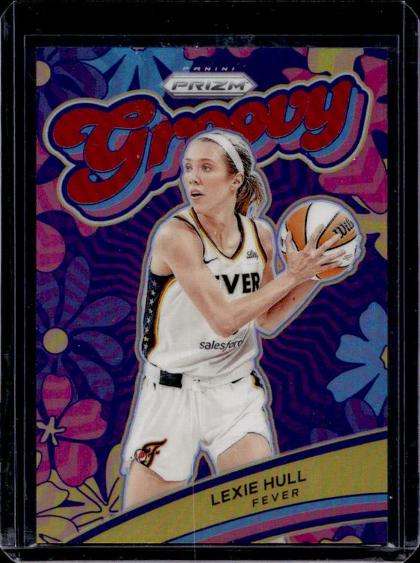 Lexie Hull 2024 Prizm WNBA #3 Groovy - Red /99 RAW