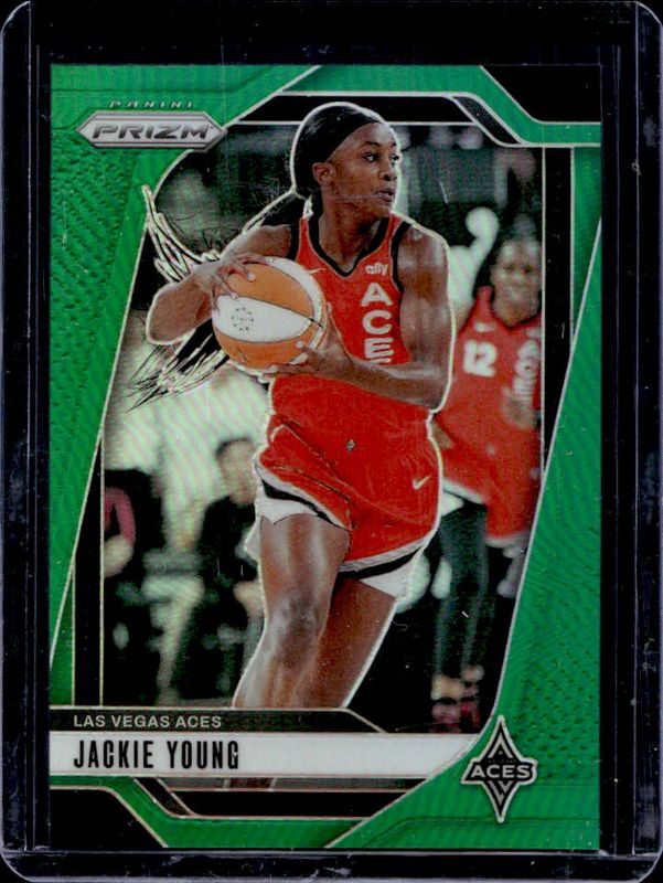 Jackie Young 2024 Prizm WNBA #1 Green RAW