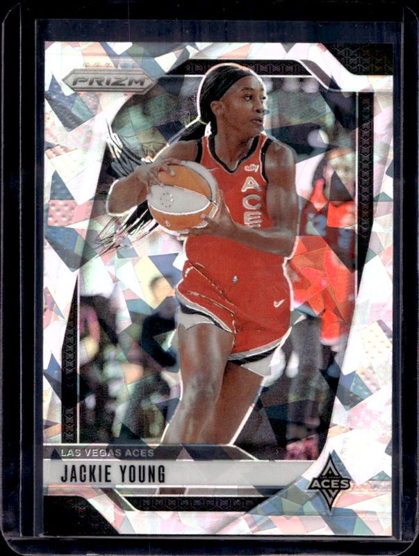 Jackie Young 2024 Prizm WNBA #1 Ice RAW