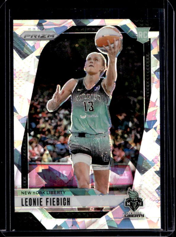 Leonie Fiebich 2024 Prizm WNBA #30 Ice RAW