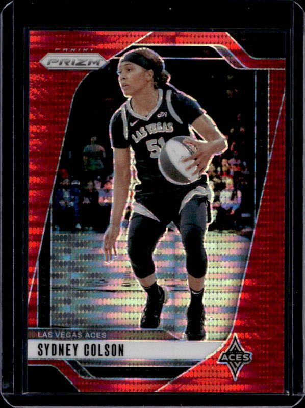 Sydney Colson 2024 Prizm WNBA #73 Red Pulsar /299 RAW