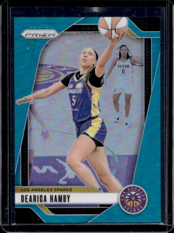 Dearica Hamby 2024 Prizm WNBA #19 Teal /49 RAW