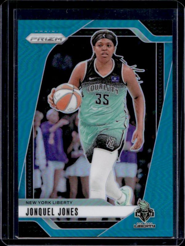 Jonquel Jones 2024 Prizm WNBA #14 Teal /49 RAW
