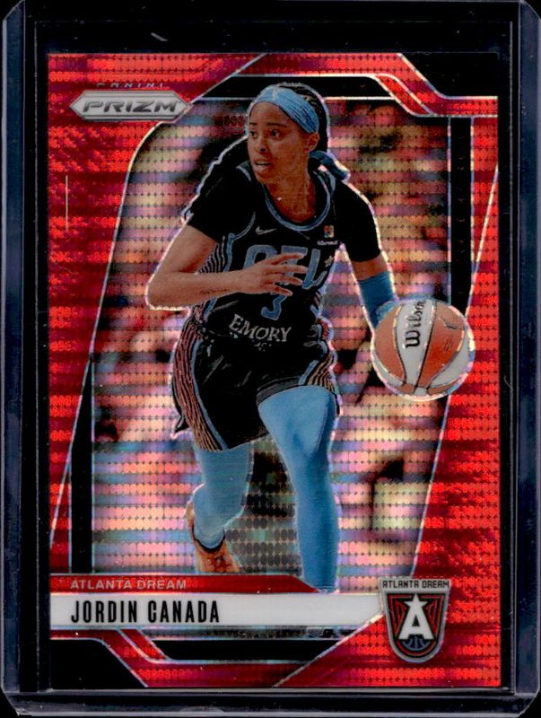 Jordin Canada 2024 Prizm WNBA #91 Red Pulsar /299 RAW