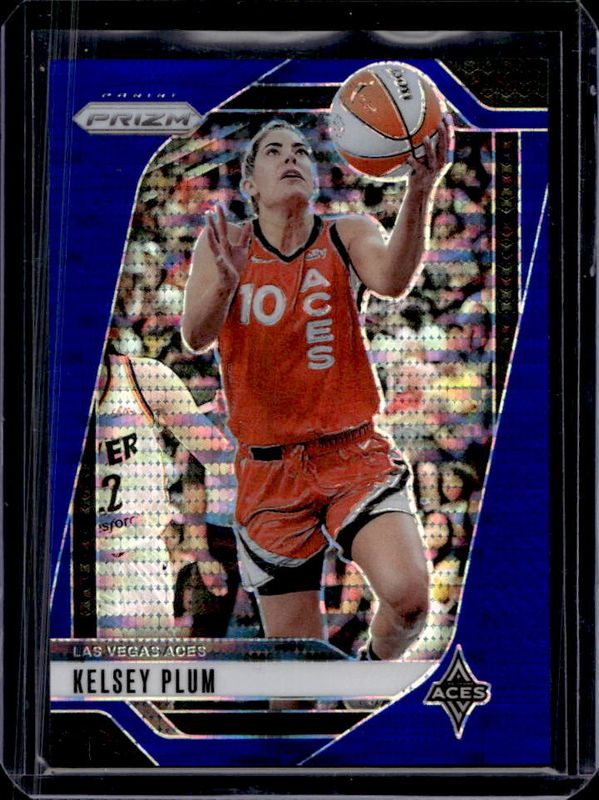 Kelsey Plum 2024 Prizm WNBA #77 Blue Pulsar /199 RAW