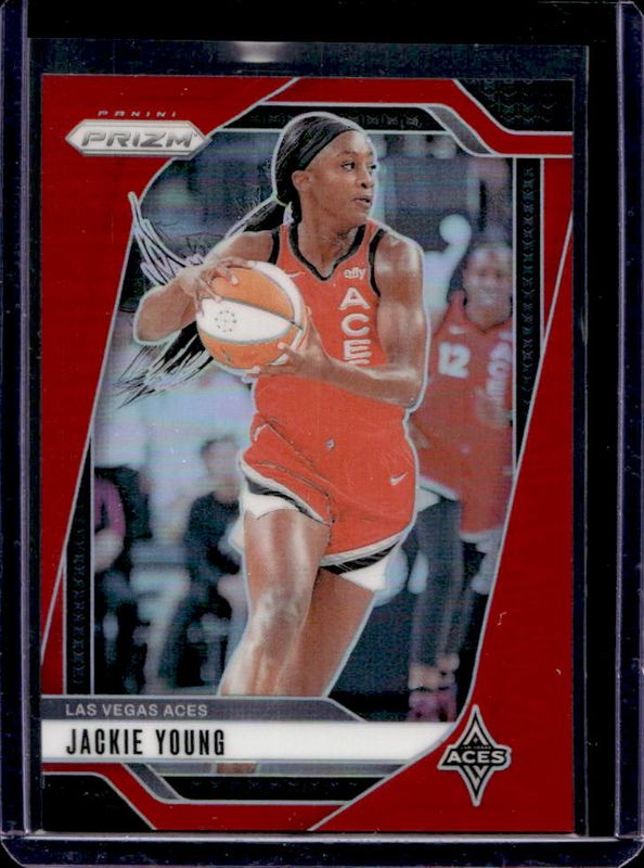 Jackie Young 2024 Prizm WNBA #1 Red /299 RAW