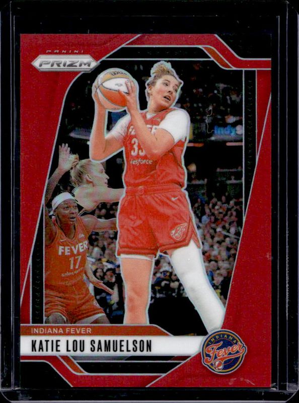 Katie Lou Samuelson 2024 Prizm WNBA #128 Red /299 RAW