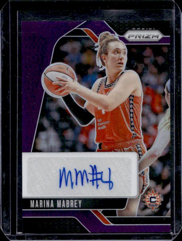 Marina Mabrey 2024 Prizm WNBA #SG-MM Signatures - Purple /49 RAW