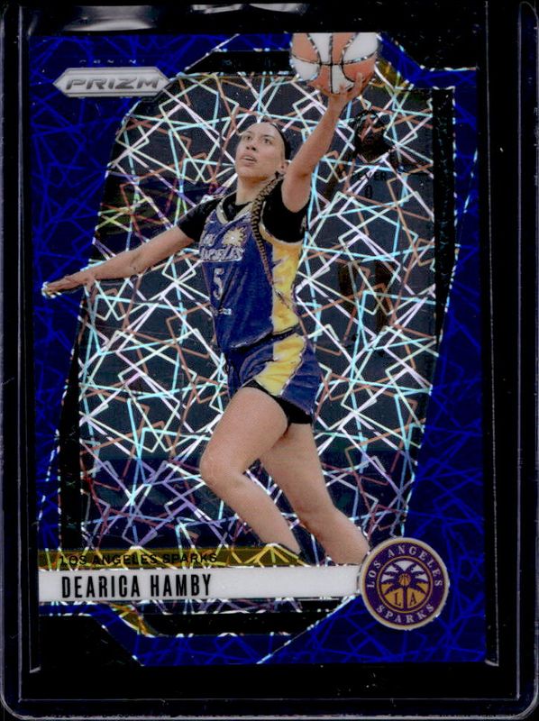 Dearica Hamby 2024 Prizm WNBA #19 Blue Velocity RAW