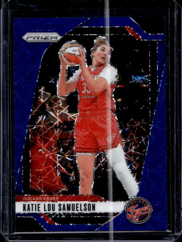 Katie Lou Samuelson 2024 Prizm WNBA #128 Blue Velocity RAW