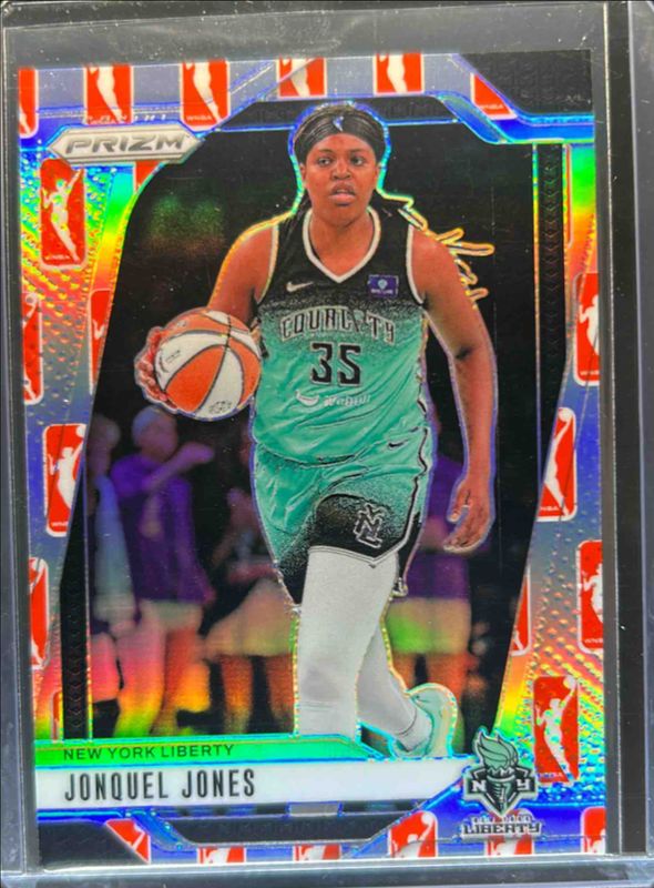 Jonquel Jones 2024 Prizm WNBA #14 WNBA Logo RAW