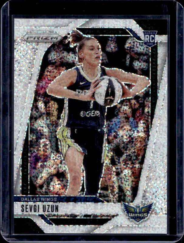 Sevgi Uzun 2024 Prizm WNBA #92 White Sparkle /(SSP) Rookie RAW