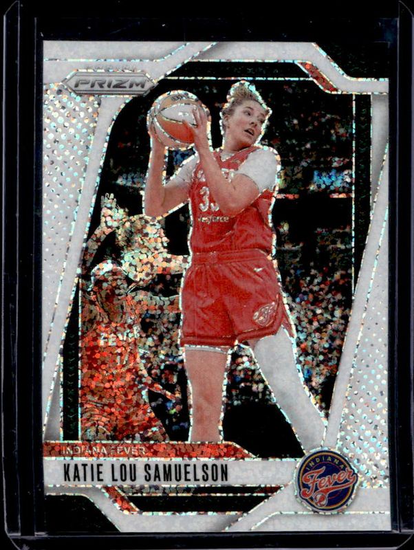 Katie Lou Samuelson 2024 Prizm WNBA #128 White Sparkle /(SSP) RAW
