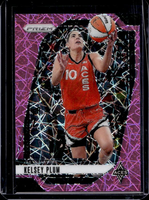 Kelsey Plum 2024 Prizm WNBA #77 Pink Velocity /79 RAW