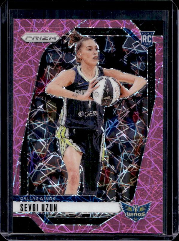 Sevgi Uzun 2024 Prizm WNBA #92 Pink Velocity /79 Rookie RAW