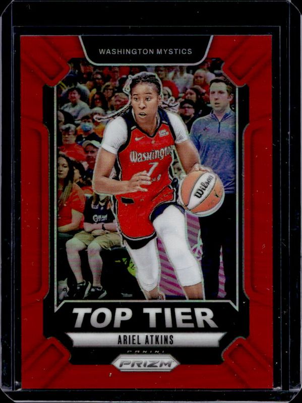 Ariel Atkins 2024 Prizm WNBA #10 Top Tier - Red /99 RAW