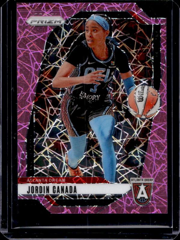 Jordin Canada 2024 Prizm WNBA #91 Pink Velocity /79 RAW