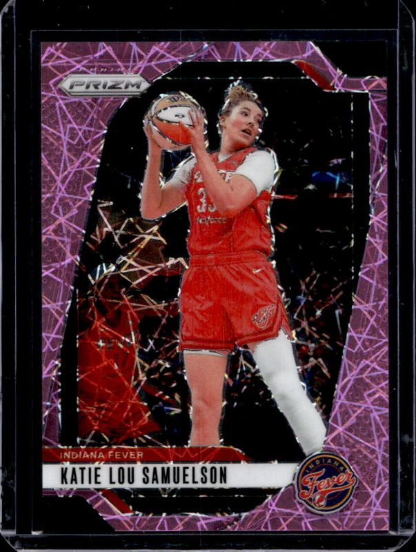 Katie Lou Samuelson 2024 Prizm WNBA #128 Pink Velocity /79 RAW