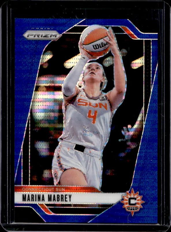 Marina Mabrey 2024 Prizm WNBA #132 Blue Pulsar /199 RAW