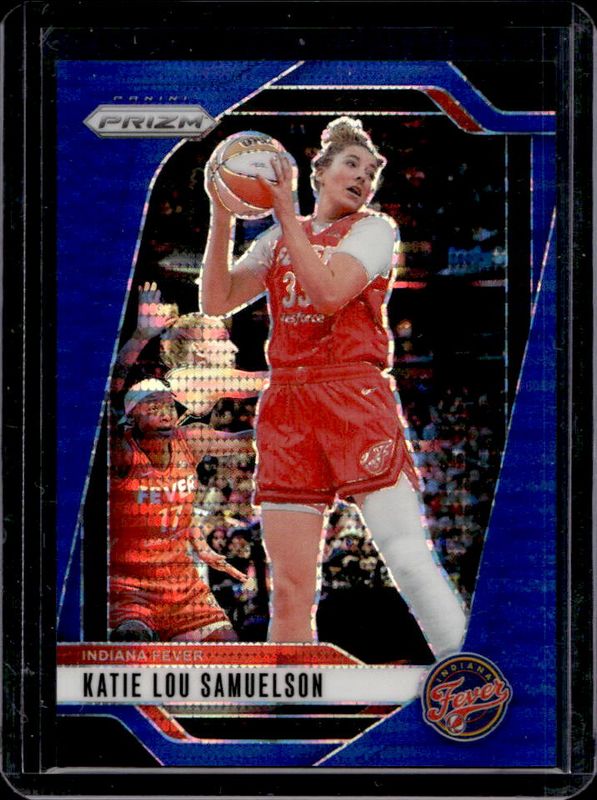 Katie Lou Samuelson 2024 Prizm WNBA #128 Blue Pulsar /199 RAW