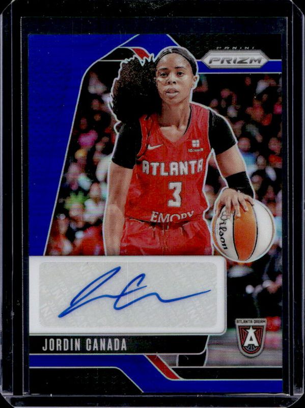 Jordin Canada 2024 Prizm WNBA #SG-JC Signatures - Blue /75 RAW