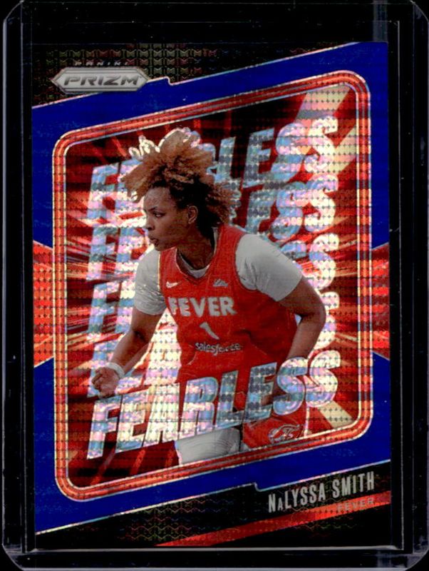 NaLyssa Smith 2024 Prizm WNBA #1 Fearless - Blue Pulsar /199 Rookie RAW