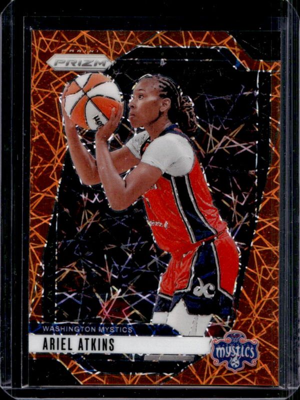 Ariel Atkins 2024 Prizm WNBA #56 Orange Velocity RAW