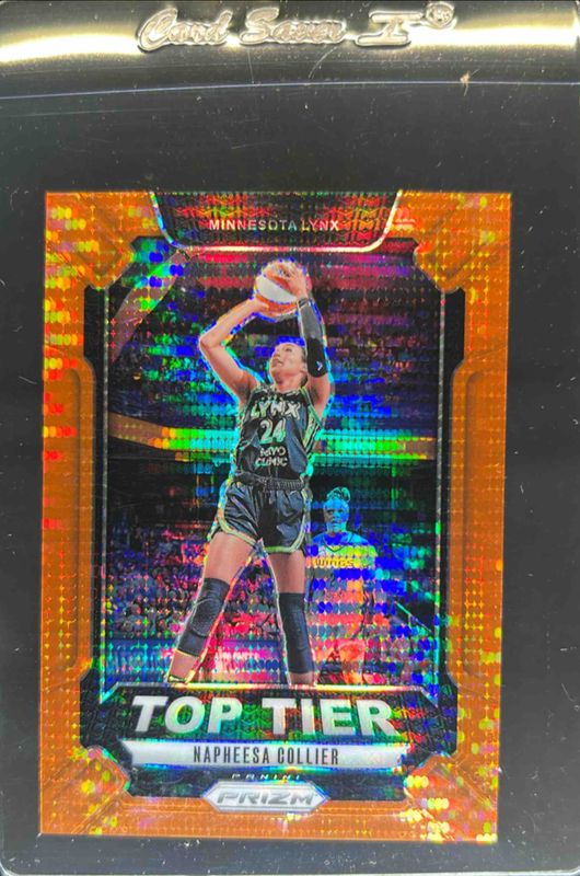 Napheesa Collier 2024 Prizm WNBA #9 Top Tier - Orange Pulsar /75 RAW