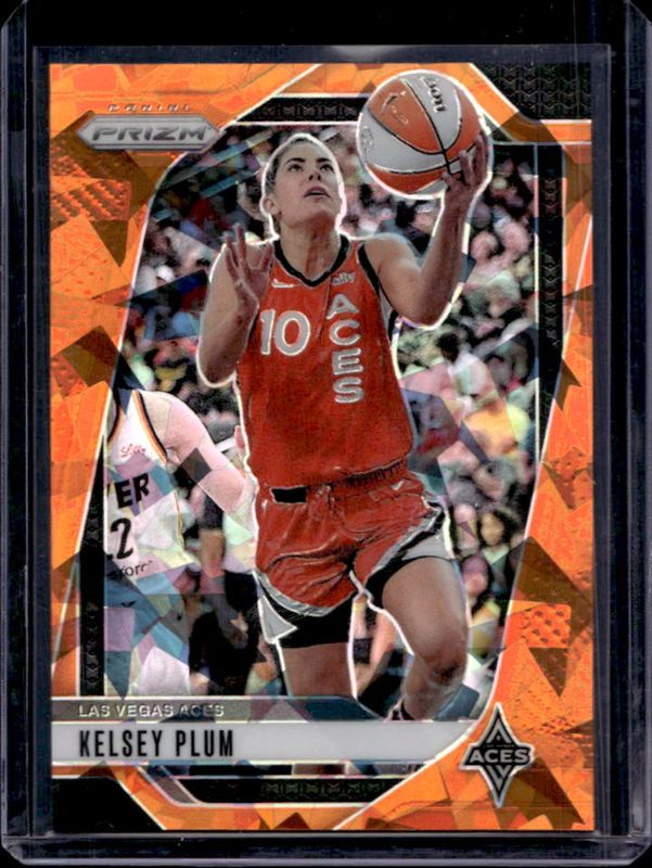 Kelsey Plum 2024 Prizm WNBA #77 Orange Ice RAW