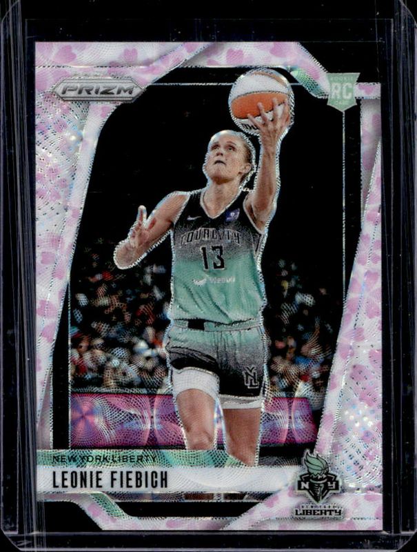 Leonie Fiebich 2024 Prizm WNBA #30 Cherry Blossom FOTL /20 RAW