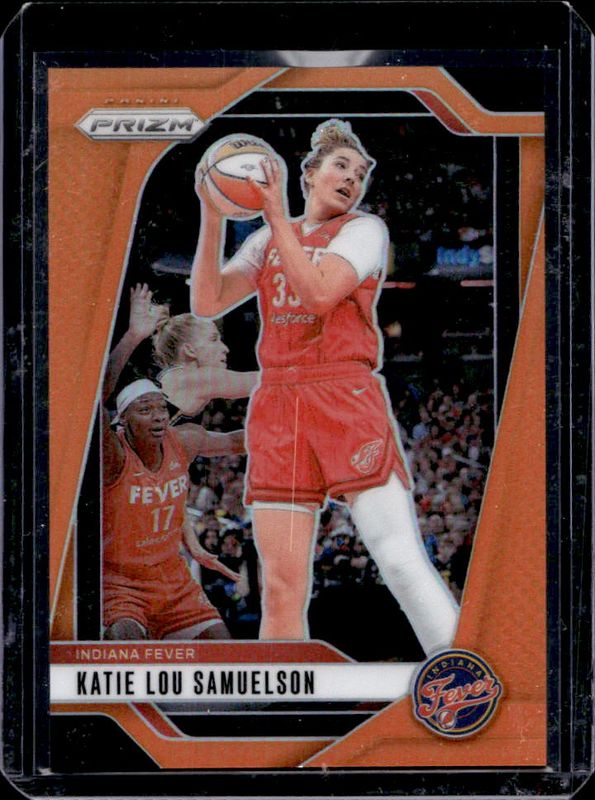 Katie Lou Samuelson 2024 Prizm WNBA #128 Orange /99 RAW