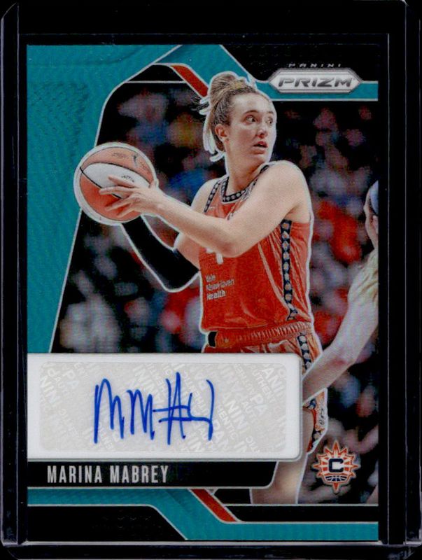 Marina Mabrey 2024 Prizm WNBA #SG-MM Signatures - Teal /35 RAW