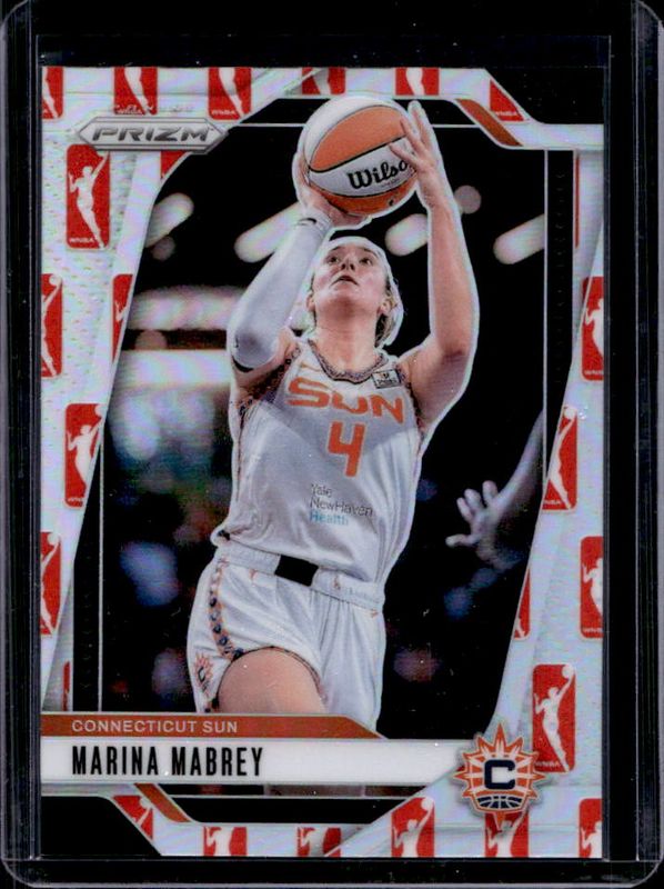 Marina Mabrey 2024 Prizm WNBA #132 WNBA Logo RAW