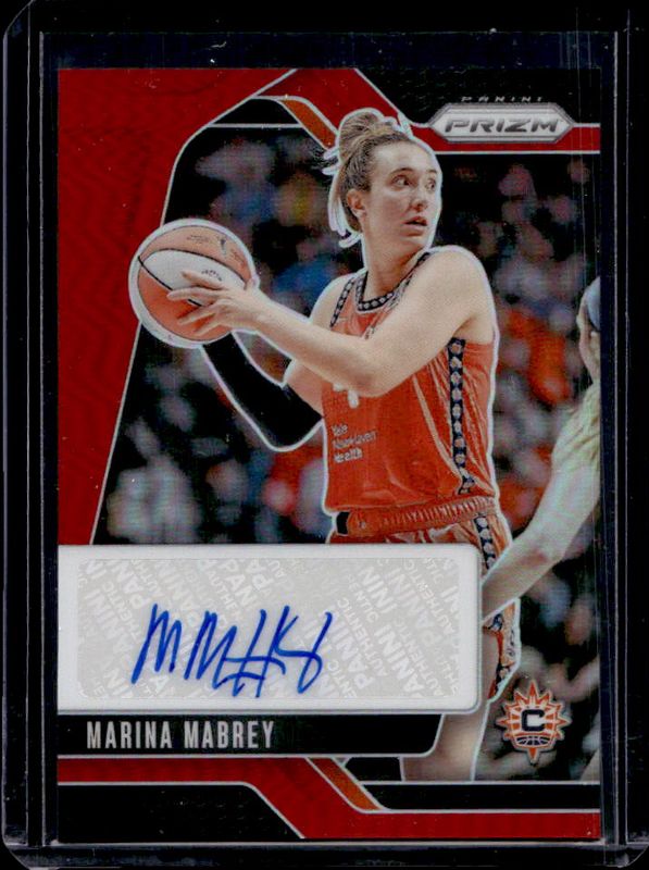 Marina Mabrey 2024 Prizm WNBA #SG-MM Signatures - Red /99 RAW