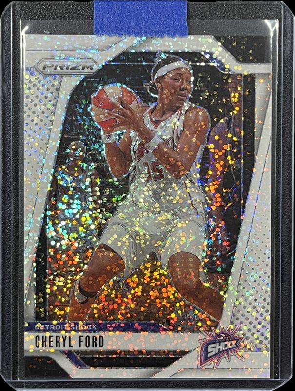 Cheryl Ford 2024 Prizm WNBA #59 White Sparkle /(SSP) RAW
