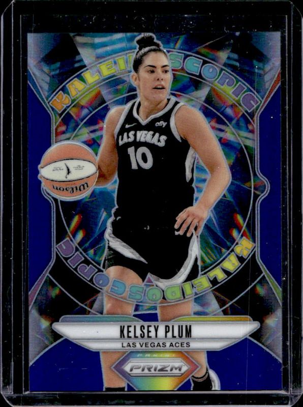 Kelsey Plum 2024 Prizm WNBA #5 Kaleidoscopic - Blue /49 RAW