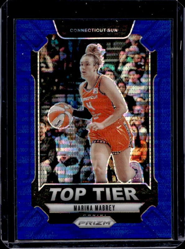 Marina Mabrey 2024 Prizm WNBA #8 Top Tier - Blue Pulsar /199 RAW
