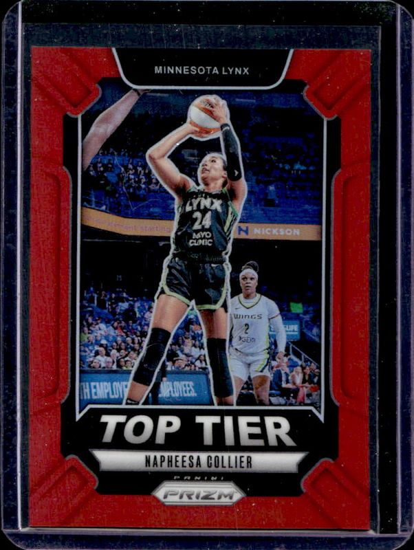 Napheesa Collier 2024 Prizm WNBA #9 Top Tier - Red /99 RAW