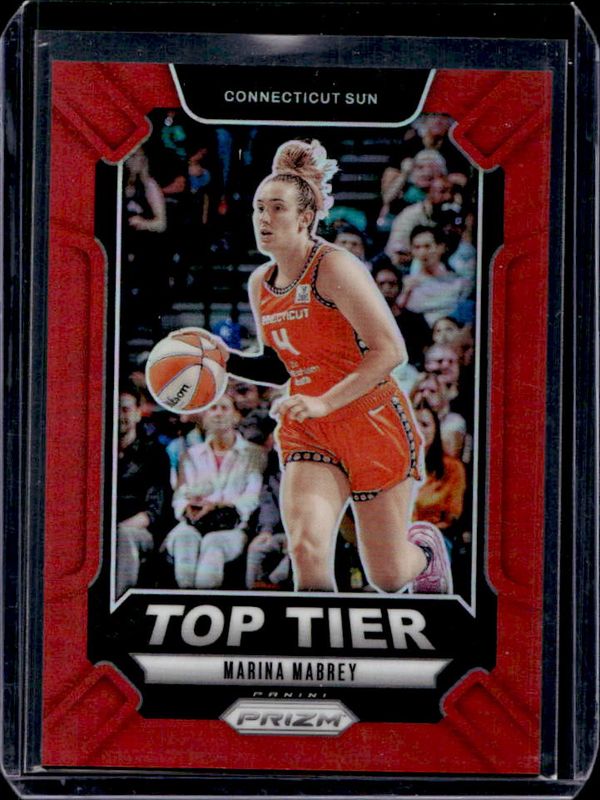 Marina Mabrey 2024 Prizm WNBA #8 Top Tier - Red /99 RAW