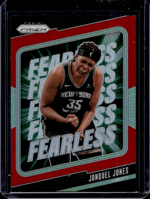 Jonquel Jones 2024 Prizm WNBA #8 Fearless - Red /99 RAW