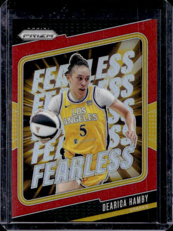 Dearica Hamby 2024 Prizm WNBA #6 Fearless - Red /99 RAW