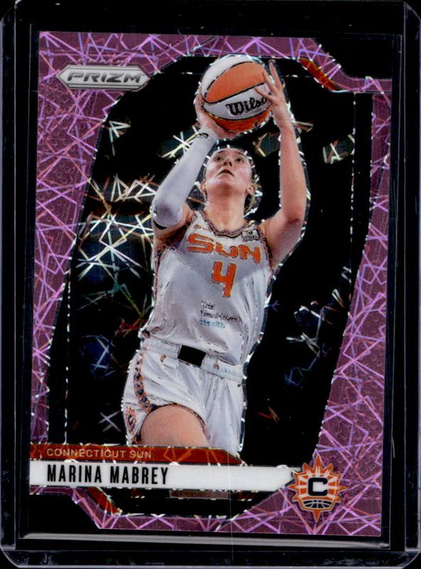 Marina Mabrey 2024 Prizm WNBA #132 Pink Velocity /79 RAW