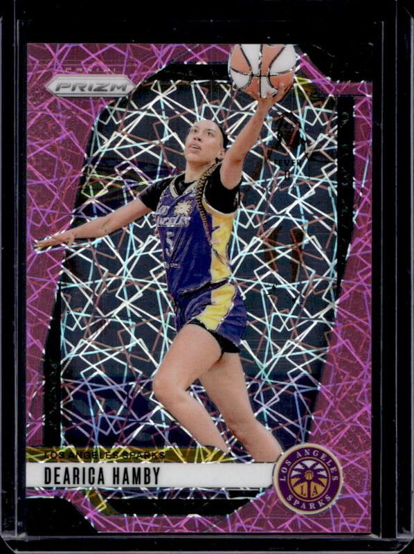 Dearica Hamby 2024 Prizm WNBA #19 Pink Velocity /79 RAW
