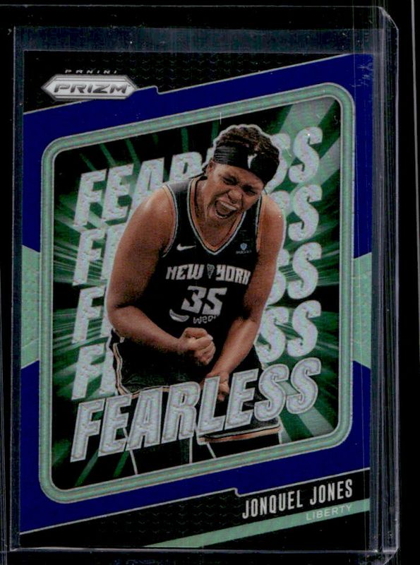 Jonquel Jones 2024 Prizm WNBA #8 Fearless - Blue /49 RAW
