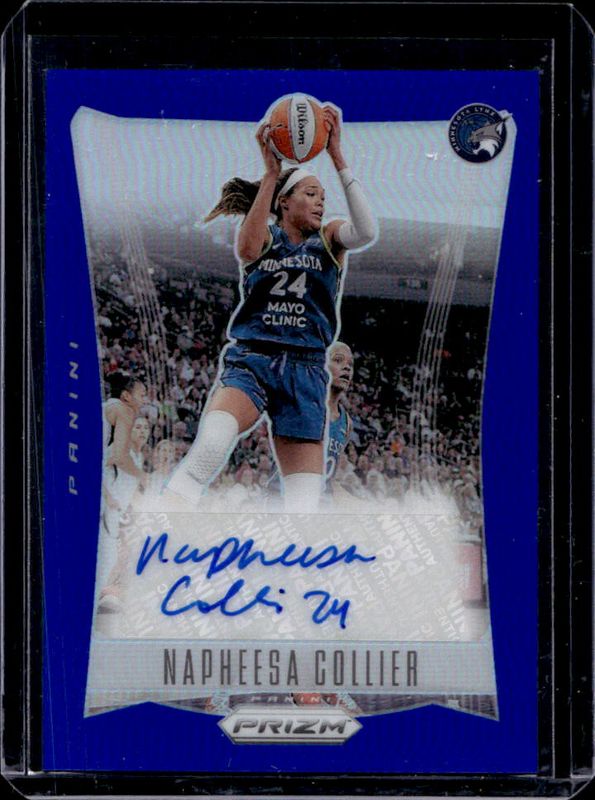 Napheesa Collier 2024 Prizm WNBA #TB-NC Throwback Signatures - Blue /75 RAW